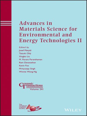cover image of Advances in Materials Science for Environmental and Energy Technologies II